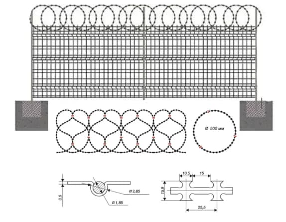 Ø450 / 600 / 900 mm Spiral: Çok Yönlü Bariyer